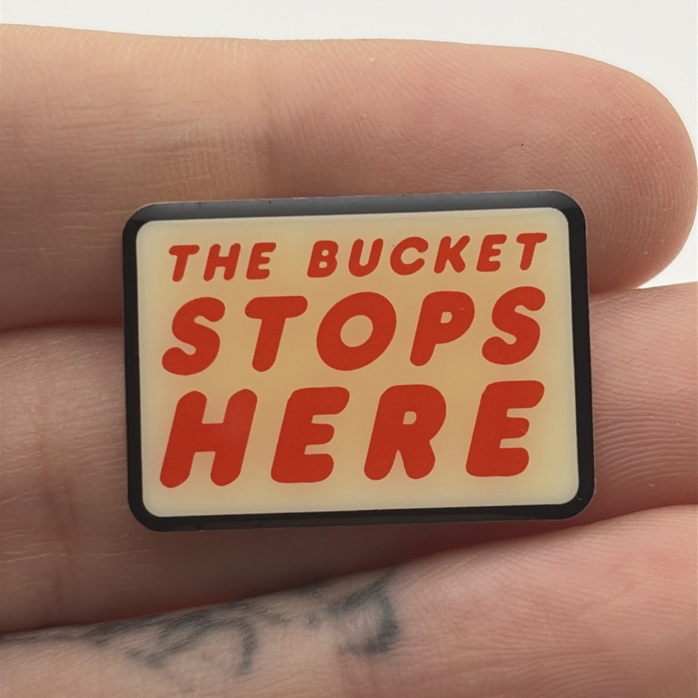 KFC‎ Kentucky Fried Chicken The Bucket Stops Here Fast Food Lapel Hat Pin